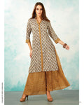 CDS-16023 - Mustard &  Pure Cotton Dress