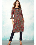 CDS-16092 - Red &  Pure Cotton Dress