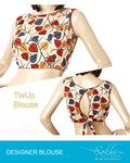 DOBL-25913 - Beige & Multi Pure Cotton Blouse