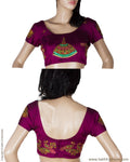 DPBL-10691 - Violet & Multi Pure Kanchivaram Silk Blouse