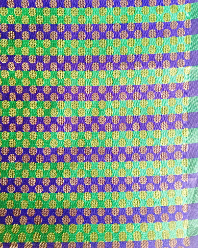 BLN-20259 - Multi Brocade Un-Stitched Blouse Fabric