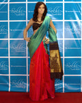 DPO-24119 Blue Pink Kanchi Saree