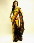 DPO-28029 - Yellow & Multi Pure Silk Saree