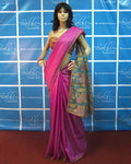 DPO-28219 Pink Tussar Silk Saree