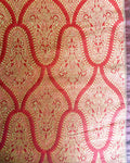 BLO-6204 - Maroon & Gold Brocade Un-Stitched Blouse Fabric