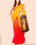 DPP-10065 - Yellow & Pink Pure Kanchivaram Silk Saree