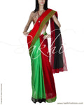 DPP-12289 - Red & Multi Supernet Saree