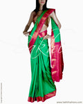 DPP-12900 - Green & Pink Pure Kanchivaram Silk Saree