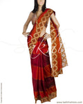 DPP-15410 - Mustard & Pink Pure Silk Saree