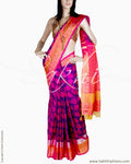 DPQ-18474 - Blue & Pink Pure Uppada Silk Saree