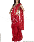 DPP-19268 - Red & Multi Pure Organza Silk Saree