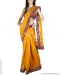 DPP-22762 - Mustard & Multi Pure Kota Cotton Saree