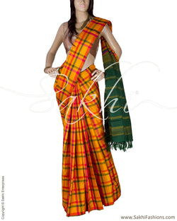 DPP-23617 - Multi & Green Pure Kanchivaram Silk Saree