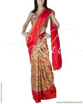 DPP-24596 - Multi & Orange Pure Kanchivaram Silk Saree