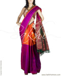 DPP-2897 - Mustard & Lavender Pure Kanchivaram Silk Saree