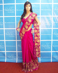 DPP-3894 - Pink & Multi Pure Kanchivaram Silk Saree