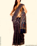 DPP-9188 - Blue & Multi Pure Chanderi  Saree
