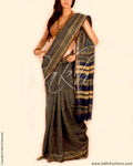 DPP-9194 - Blue & Multi Pure Chanderi  Saree