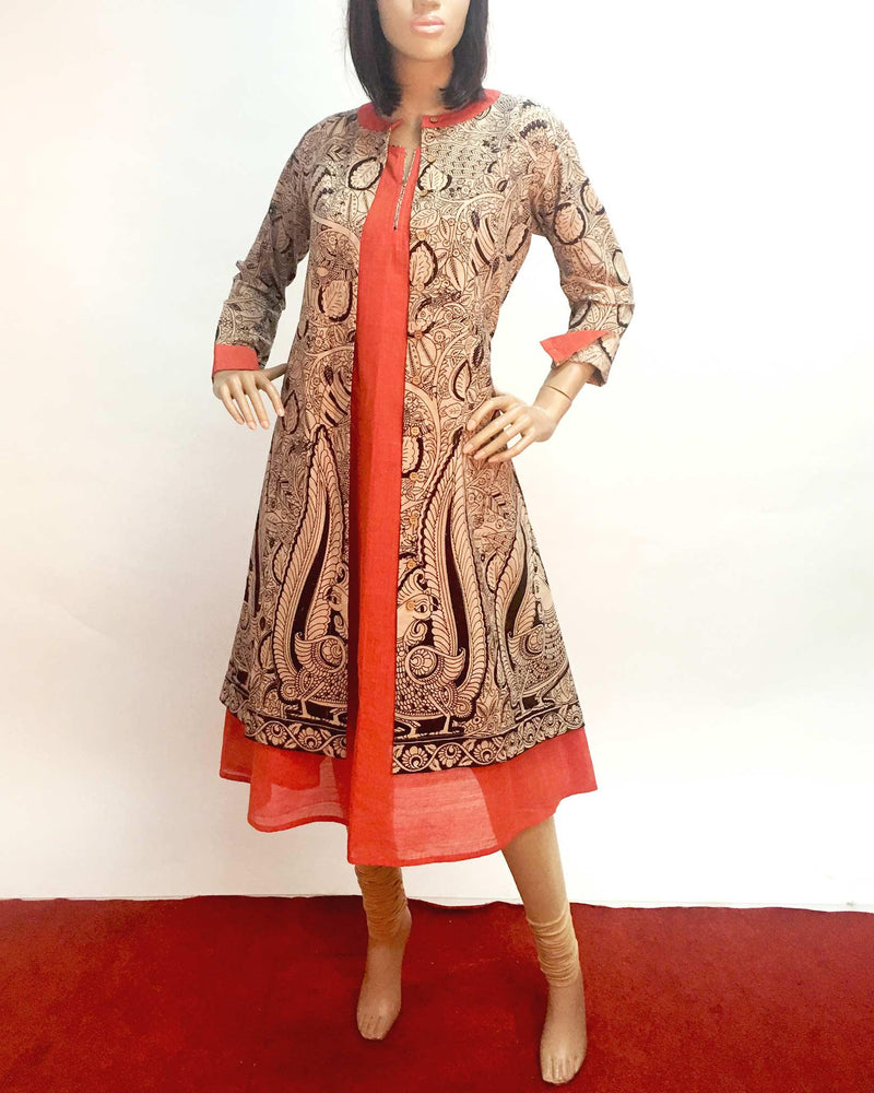 DPP-R4682 - Black & Beige Pure Cotton Jacket