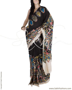 DPQ-14021 - Multi & Multi Pure Cotton Silk Saree