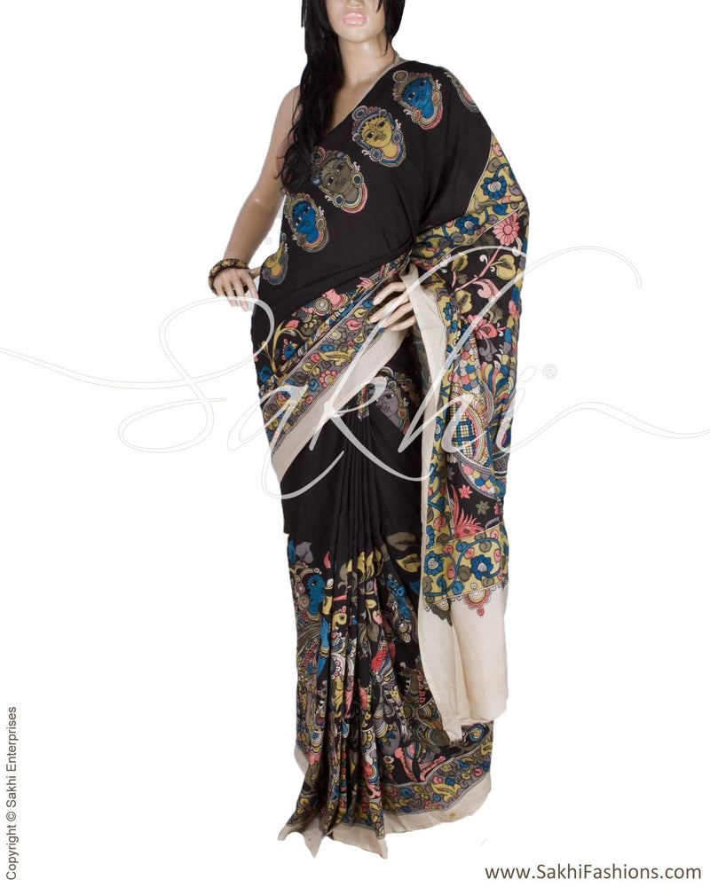 DPQ-14021 - Multi & Multi Pure Cotton Silk Saree