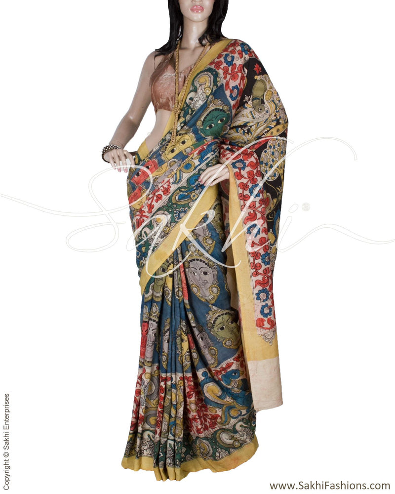 DPQ-14027 - Multi & Multi Pure Cotton Silk Saree