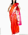 DPQ-17305 - Peach & Pink Pure Kanchivaram Silk Saree