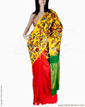 DPQ-18827 - Yellow & Pink Pure Kanchi Silk Saree