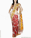 DPQ-21637 - Beige & Multi Silk & Cotton Saree