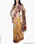 DPQ-21642 - Beige & Multi Silk & Cotton Saree