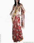 DPQ-21643 - Beige & Multi Silk & Cotton Saree