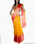 DPQ-22614 - Yellow & Pink Pure Kota Cotton Saree