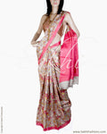 DPR-0826 - Beige & Beige Pure Tussar Silk Saree