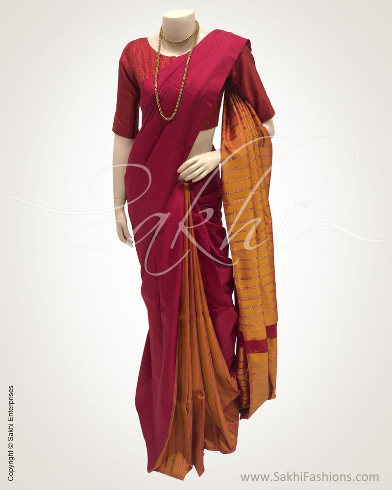 DPR-13509 - Red &  Pure Kanchivaram Silk Saree