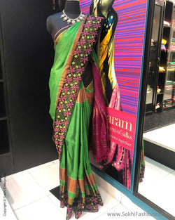 Green & Pure Cotton Saree  Sakhi Fashions – sakhifashions