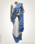 DPR-16468 - White &  Cotton Saree