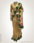 DPR-20395 - Gold pure Tissue Kota saree