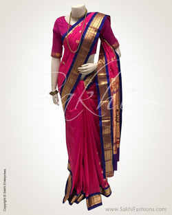 DPR-20880 - Pink &  Faux Silk Saree