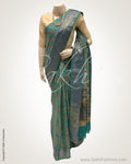 DPR-23187 - Blue & Beige Pure Chanderi Saree