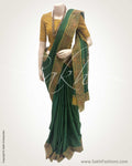 DPR-26797 - Green &  Pure Kanchi Silk Saree