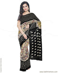 DPR-4291 - Black & Beige Silk & Cotton Saree