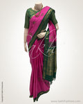 DPS-10689 - Pink & Green Pure Kanchivaram Silk Saree