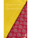 DPS-11566 - Lime Green & Red Pure Kanchi Silk  Saree