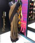 DPS-12201 - Grey &  Pure Cotton  Saree