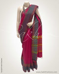 DPS-12668 - Pink & Multi  Pure Cotton Saree