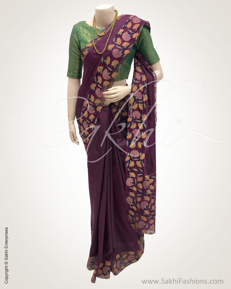 DPS-13567 - Violet &  Pure Kanchivaram Silk Saree