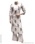 DPS-17404 - White &  Pure Cotton Dress