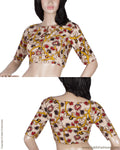 DQBL-7158 - Beige Kalam Blouse