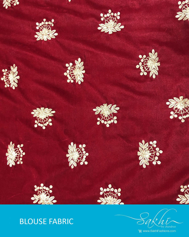 DRBL-2447 Red Velvet BlouseF