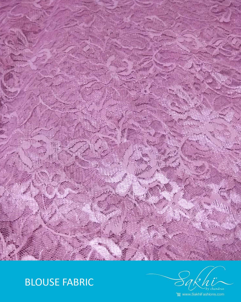 DRBL-4161 - Peach Pure Lace Blouse Fabric